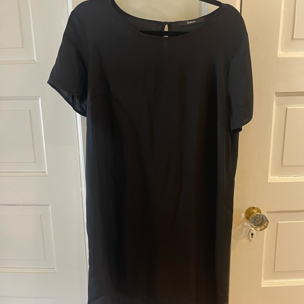 Quince Washable Silk Short Sleeve Dress